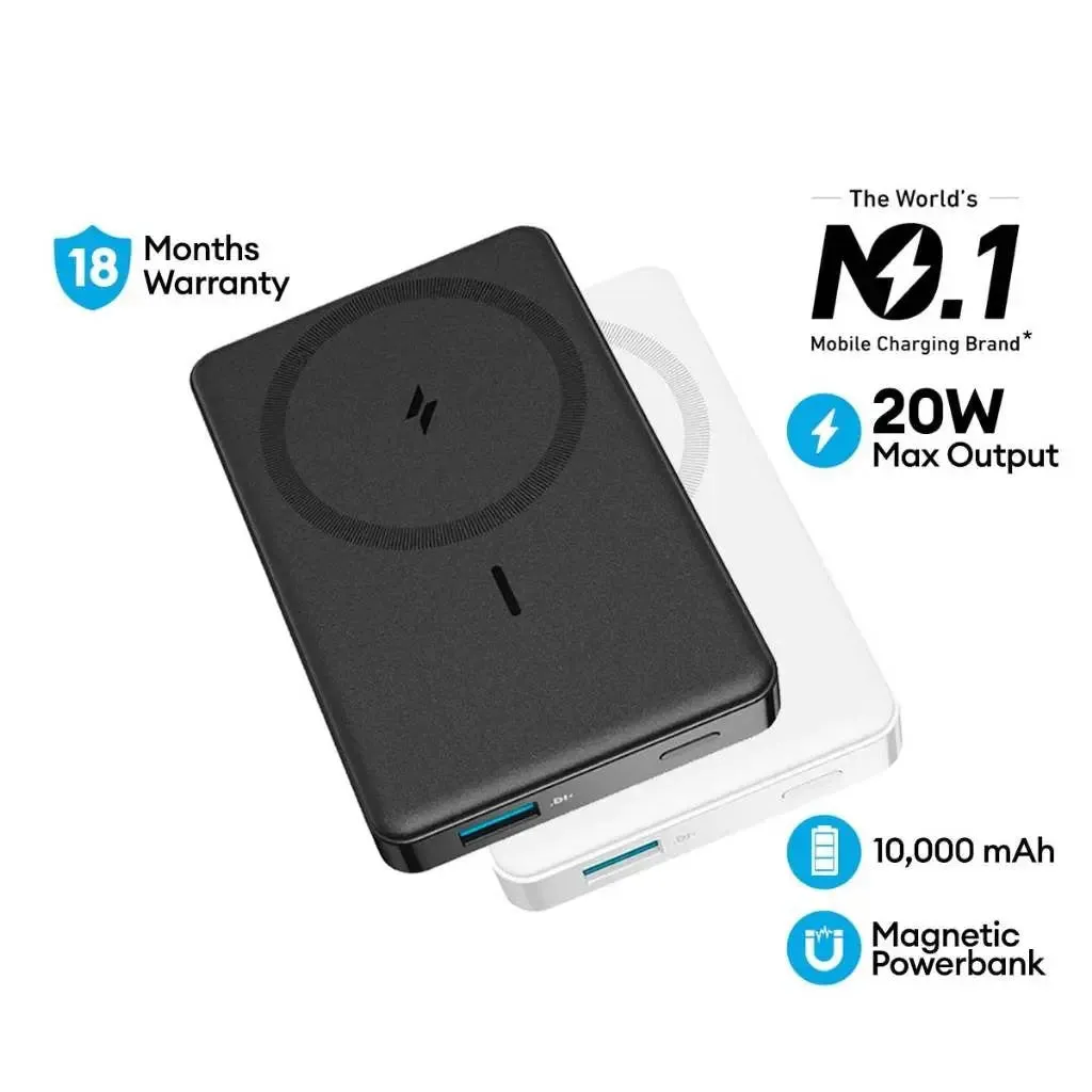 Anker Power Bank 334 MagGo 10000mAh MagSafe Battery Portable Charger A1642