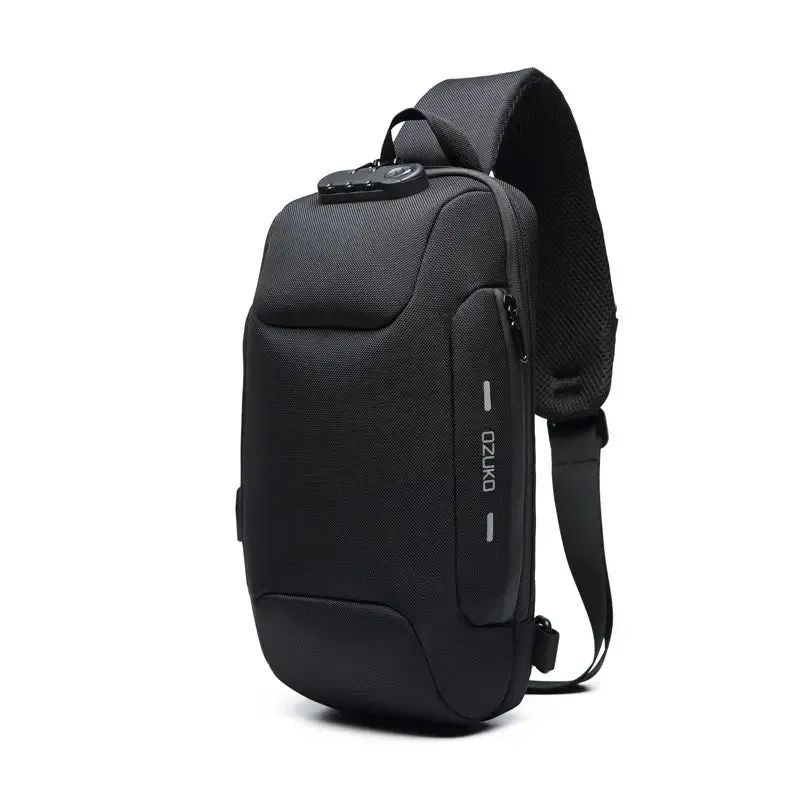 Bags  OZUKO Men's Anti-Theft Chest Bag With Password Lock
