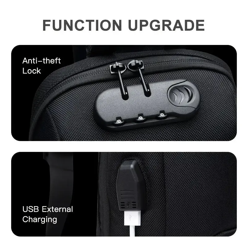 Bags  OZUKO Men's Anti-Theft Chest Bag With Password Lock