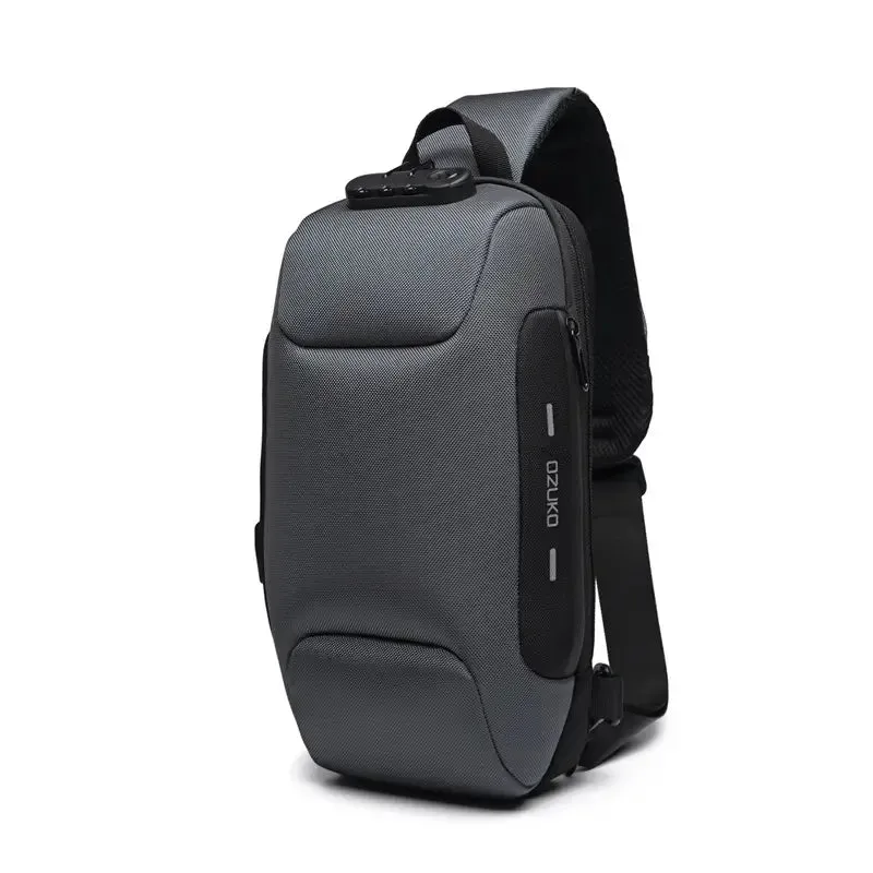Bags  OZUKO Men's Anti-Theft Chest Bag With Password Lock