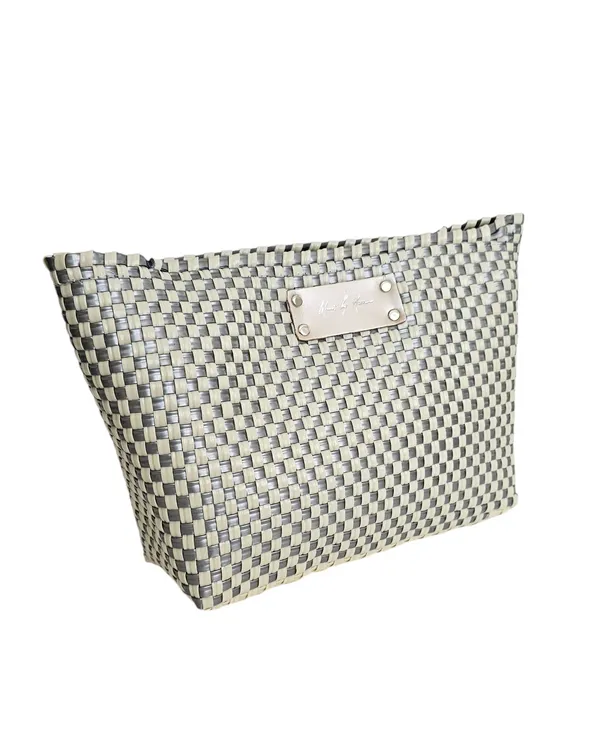 Bella Clutch Purse - Silver Mixed