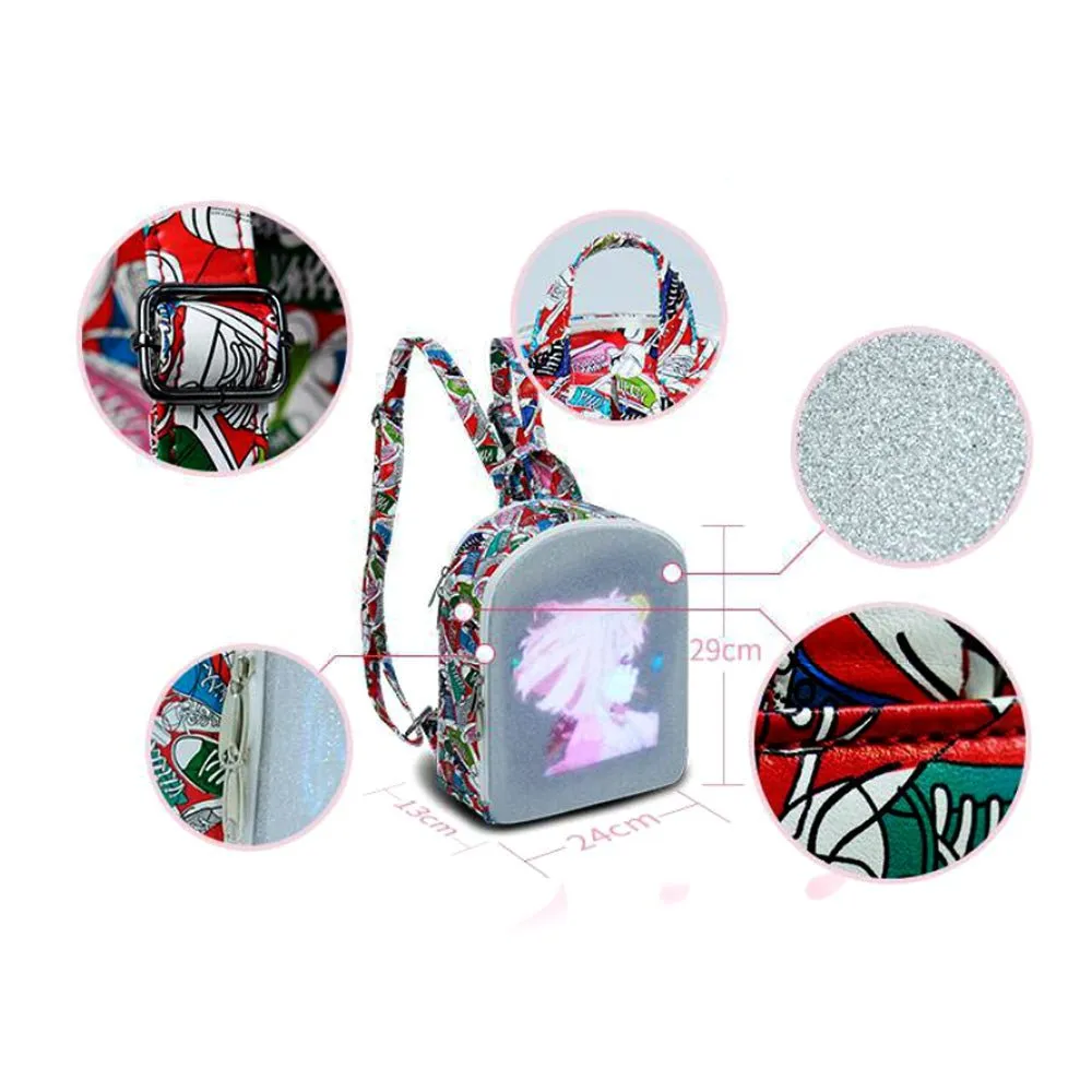 CRONY US-B003 AD LED Advertising display Backpack Connect mobile APP or computer via WIFI to change picture video