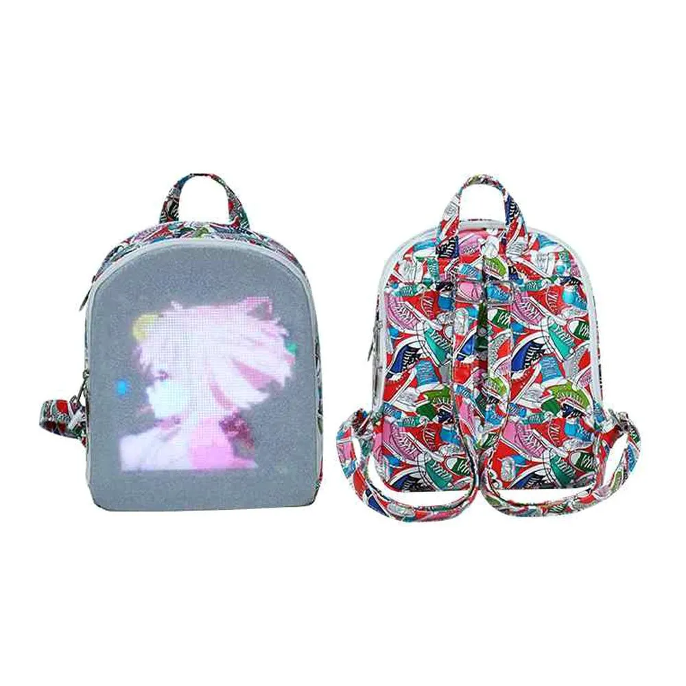 CRONY US-B003 AD LED Advertising display Backpack Connect mobile APP or computer via WIFI to change picture video