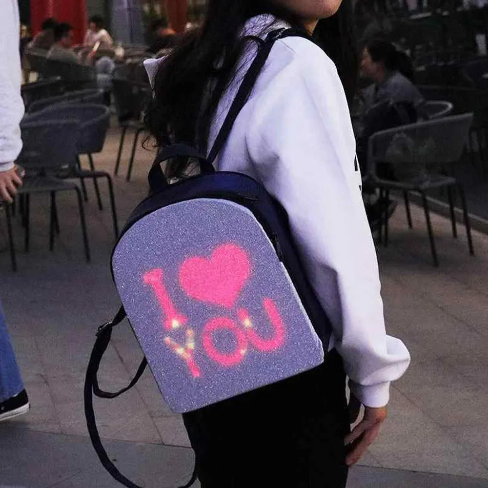 CRONY US-B003 AD LED Advertising display Backpack Connect mobile APP or computer via WIFI to change picture video