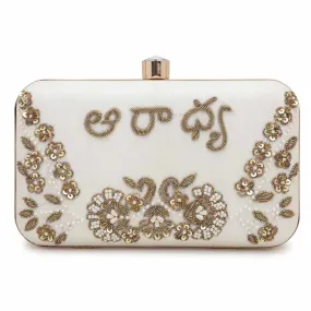 Custom Name Embroidery Clutch – Personalized Designer Clutches for Every Occasion