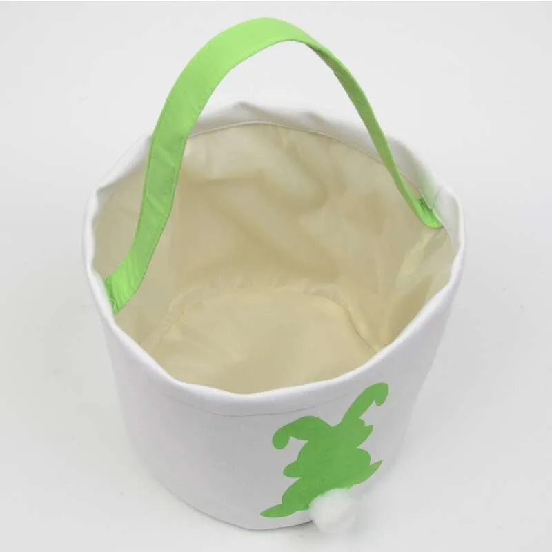 Easter Tote Bags Kids Easter Baskets Bunny Rabbit Basket Tote For Egg Hunting