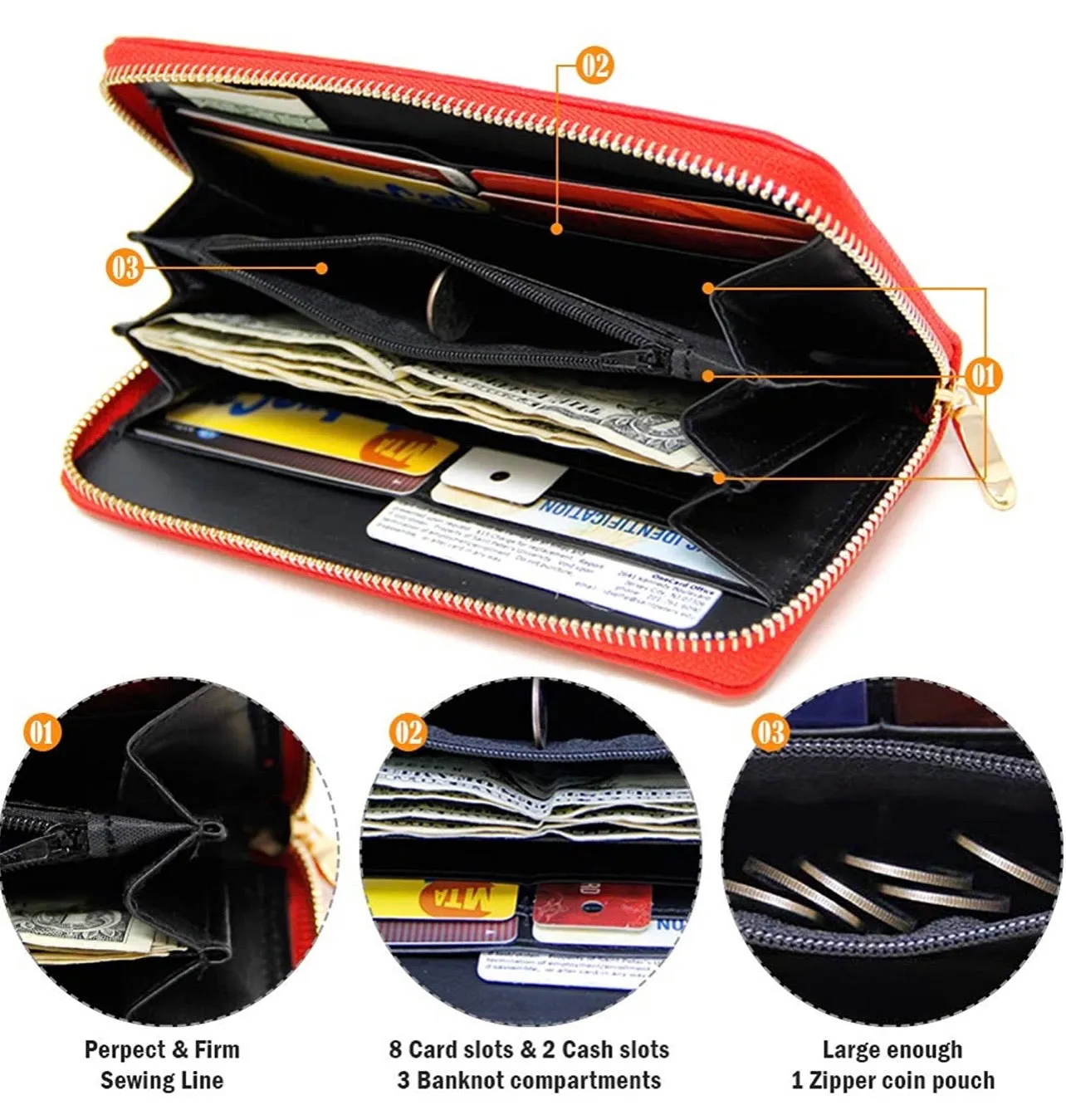 Everyday Long Wallet (Red)