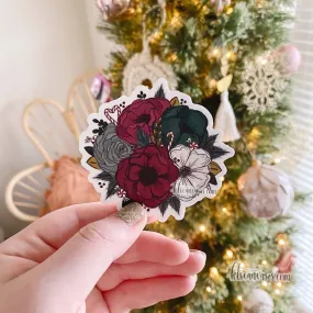 Festive Florals Sticker