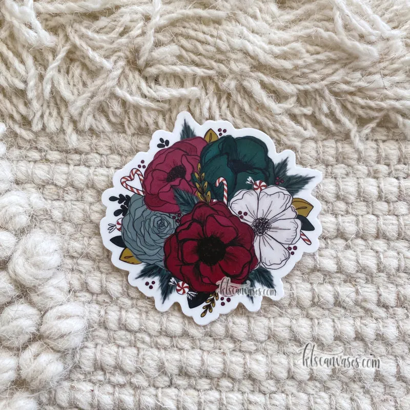 Festive Florals Sticker