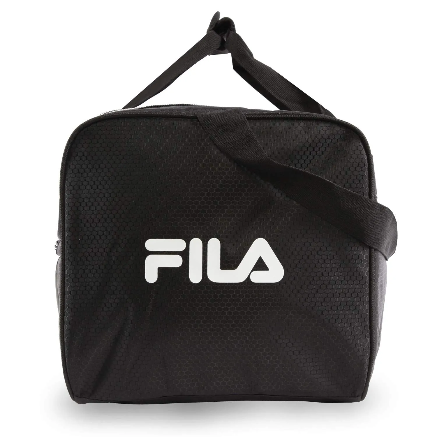 Fila Cannon 3 Small Duffel Gym Sports Bag, Black/White, One Size