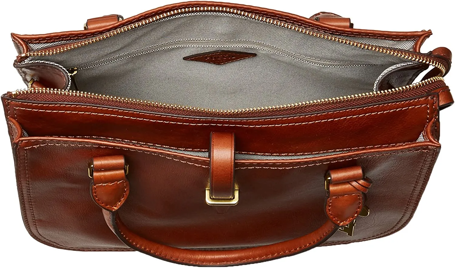 Fossil Women's Ryder Leather Satchel Purse Handbag
