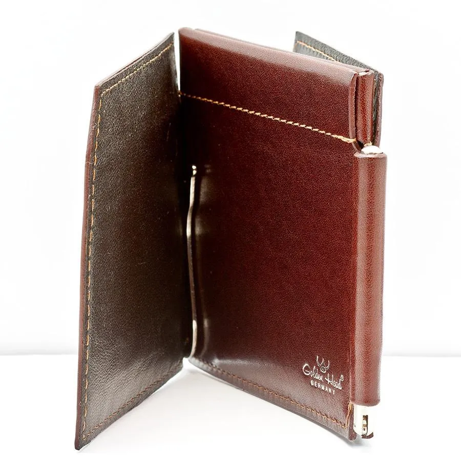 Golden Head Colorado RFID 4 CC Double Money Clip Billfold Leather Wallet