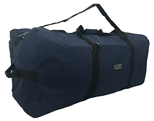 Heavy Duty Cargo Duffel Large Sport Gear Drum Set Equipment Hardware Travel Bag Rooftop Rack Bag (36" x 17" x 17", Navy)