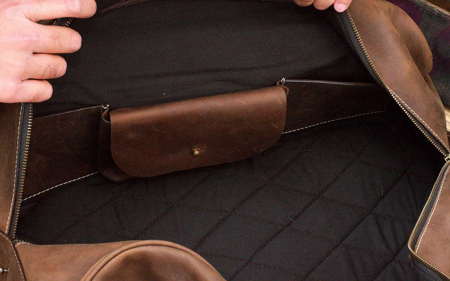 Hunza Brown Overnight Travel Bag