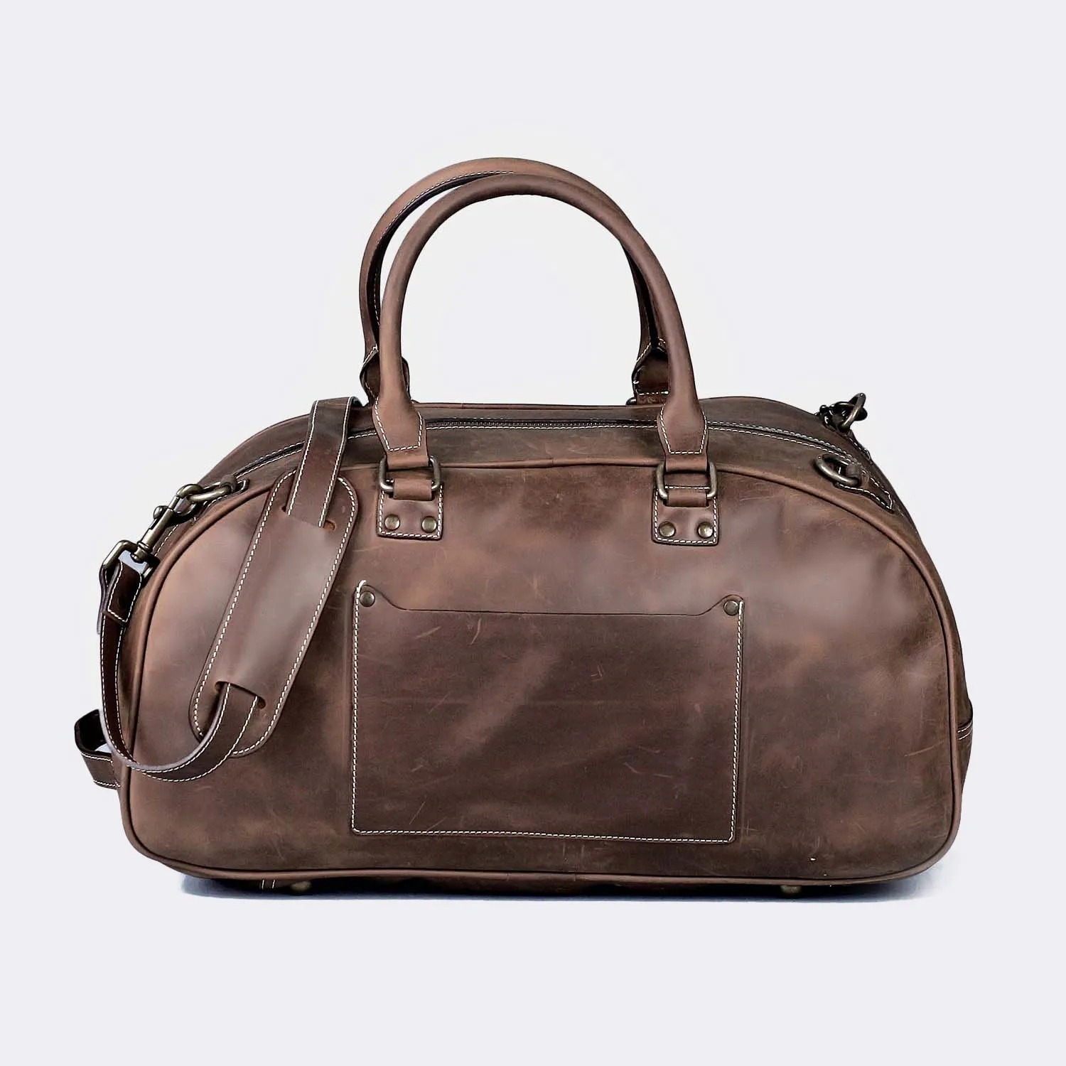 Hunza Men's Leather Weekend Bag