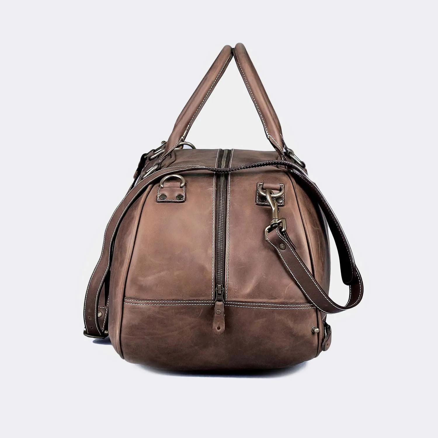 Hunza Men's Leather Weekend Bag