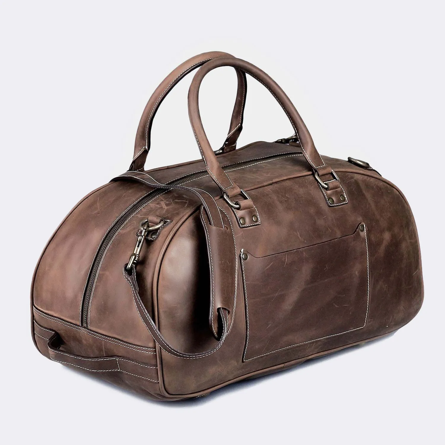 Hunza Men's Leather Weekend Bag