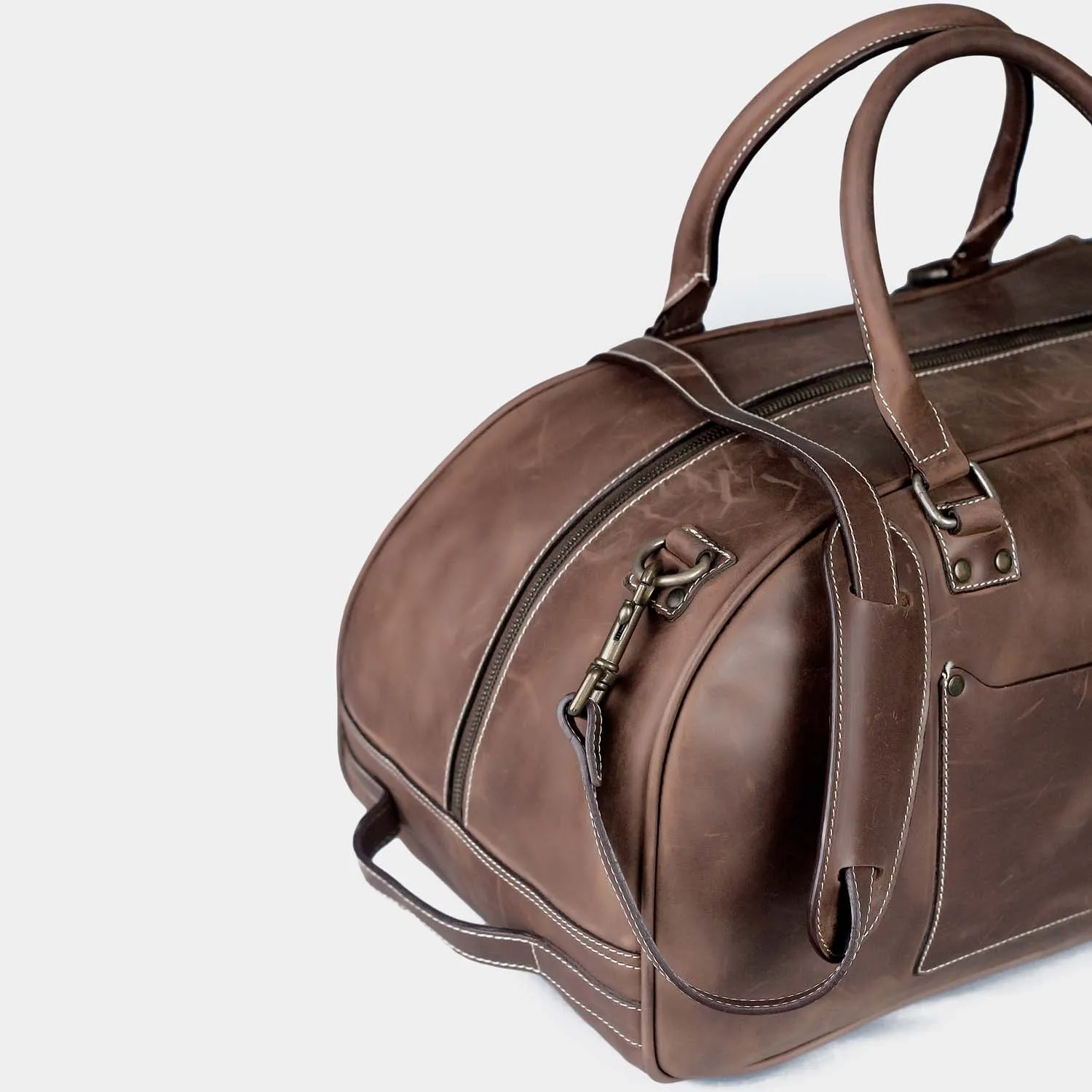 Hunza Men's Leather Weekend Bag