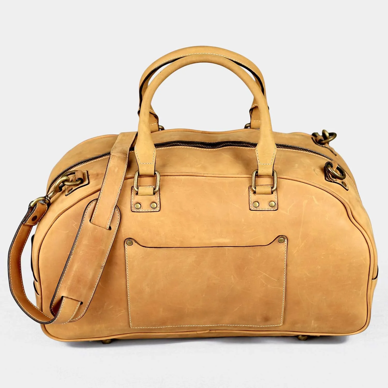 Hunza Tan Small Duffle Bag