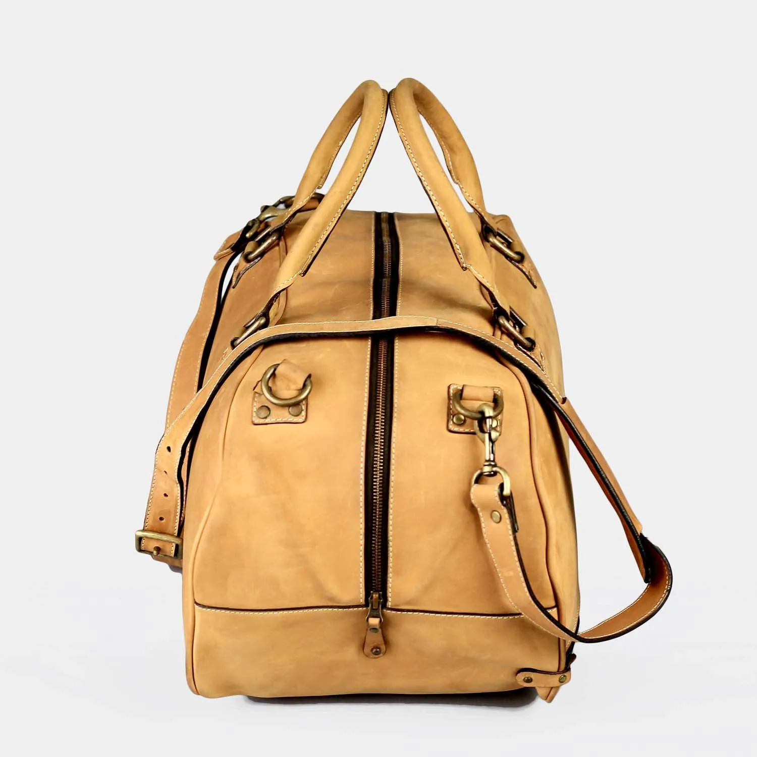 Hunza Tan Small Duffle Bag