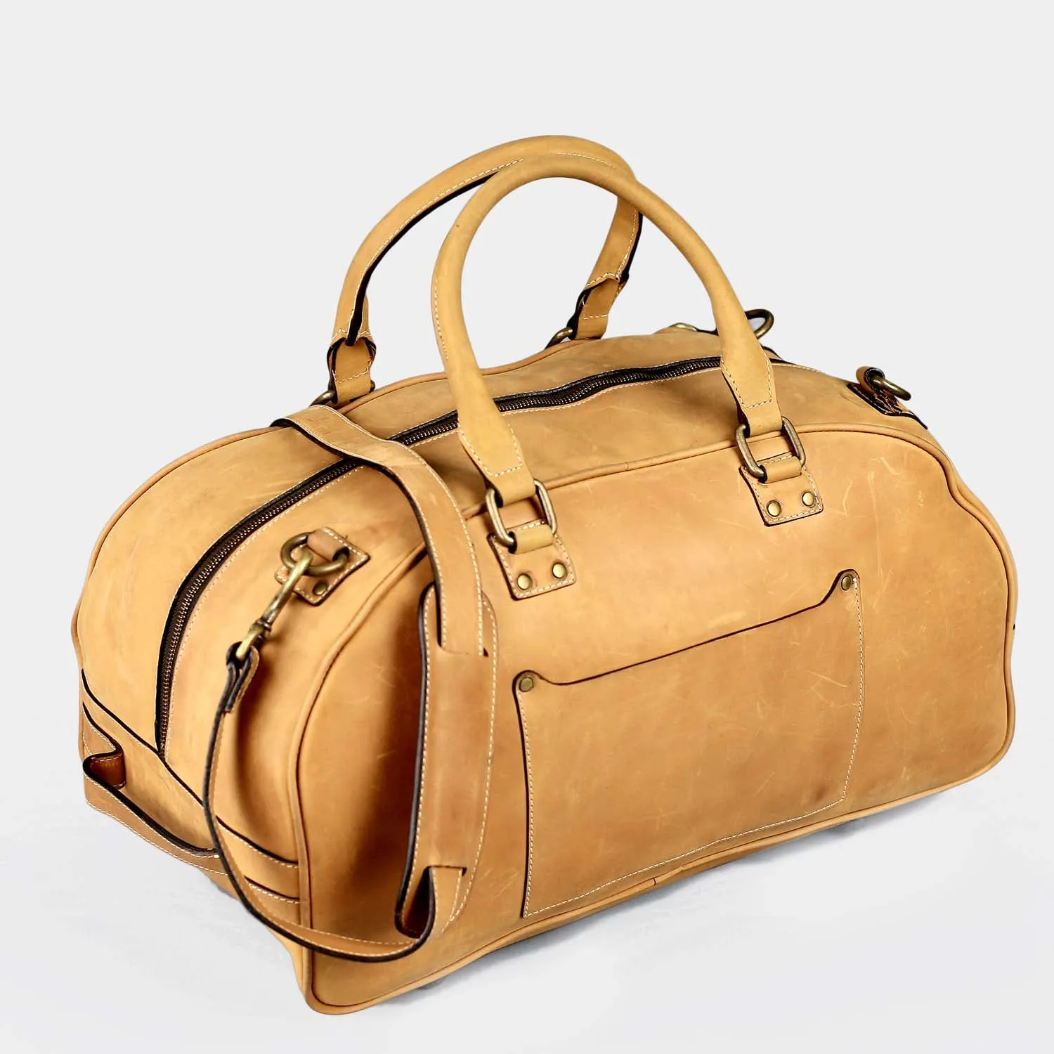 Hunza Tan Small Duffle Bag