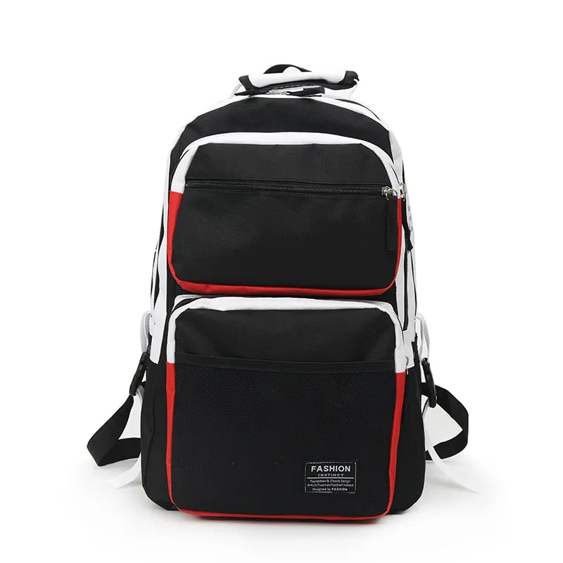 Large Men Backpack Women School Bag for teenager girl High College Student Korean style Back Pack