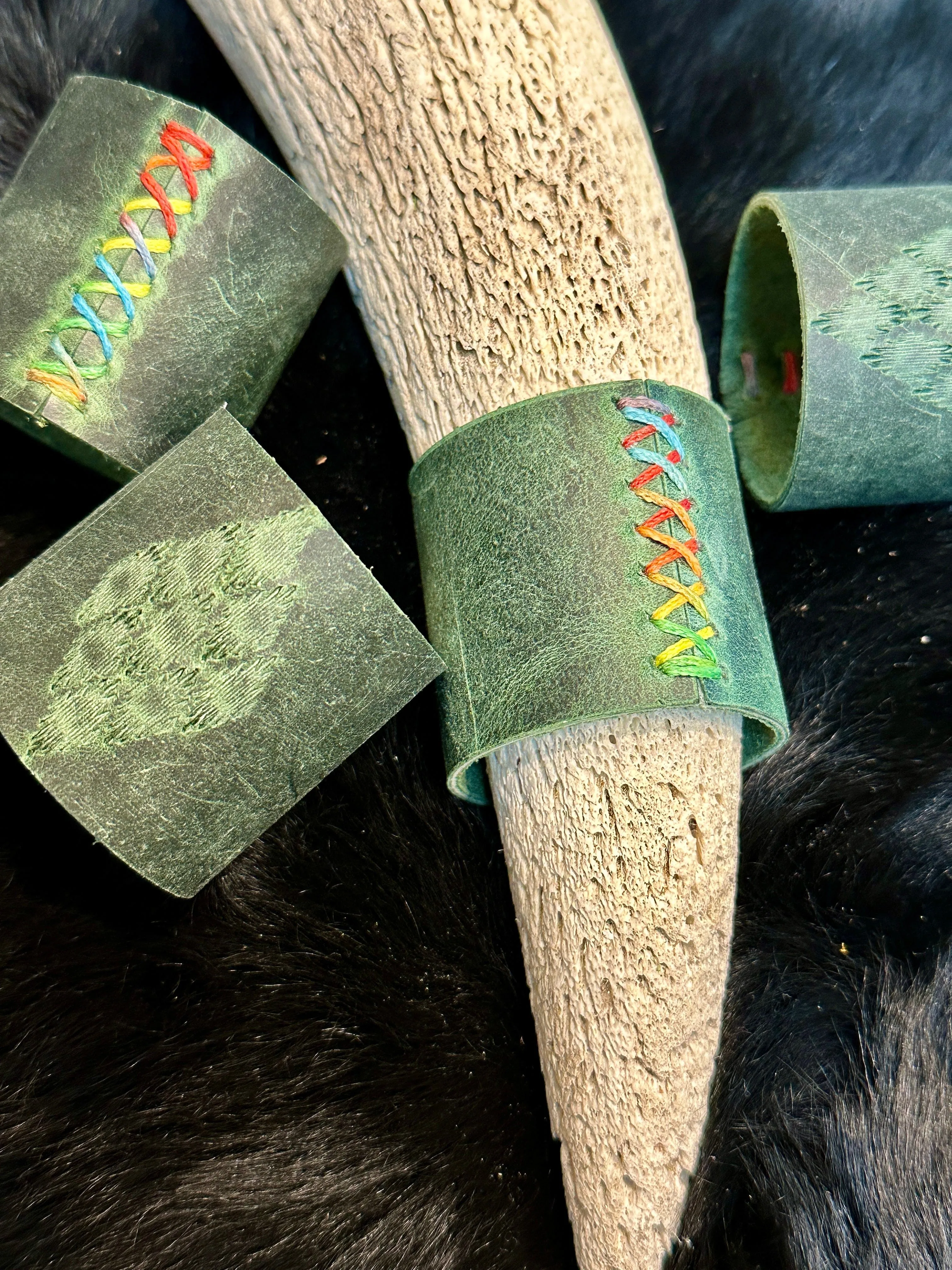 Leather Napkin Rings - Sets of 4