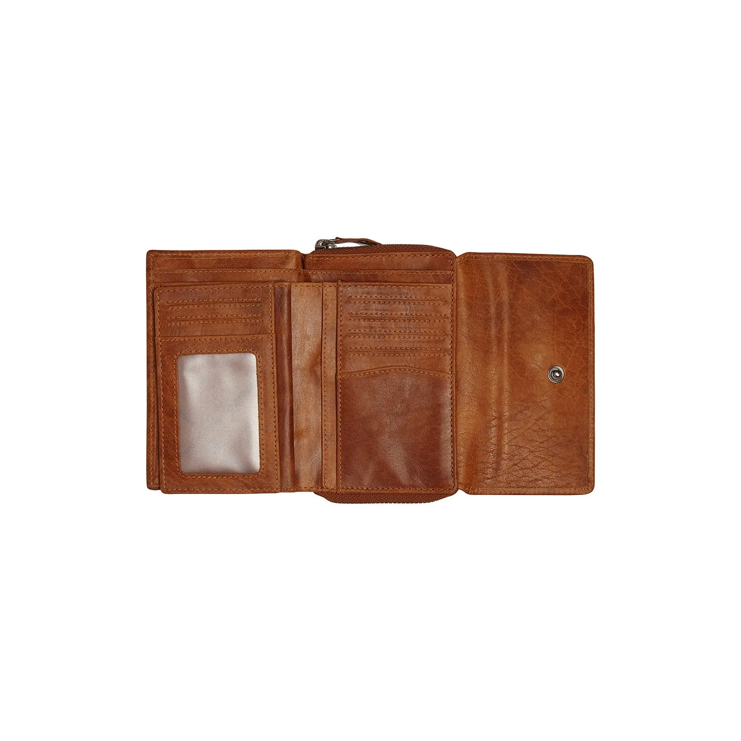 Leather Wallet Cognac Rhodos