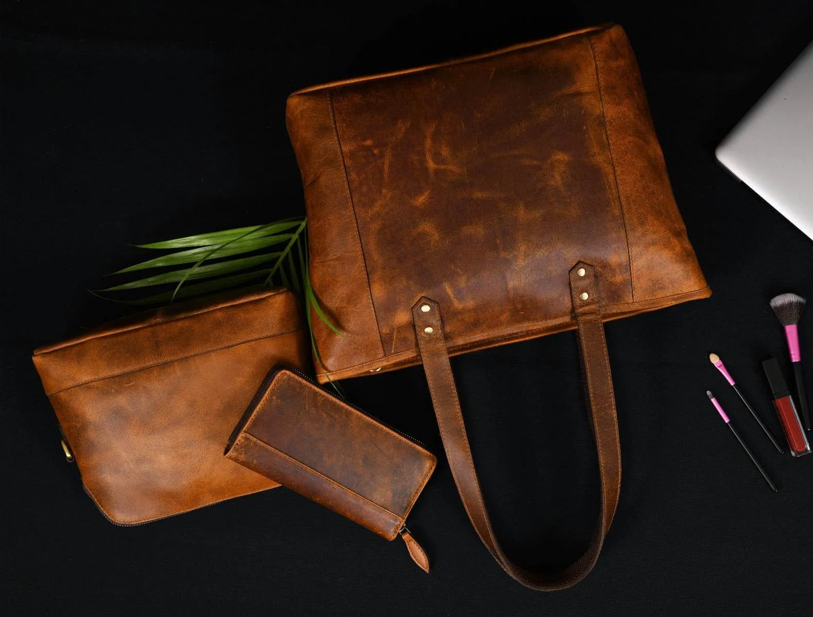 Mieres Travel Tote Bag Combo – Caramel Brown