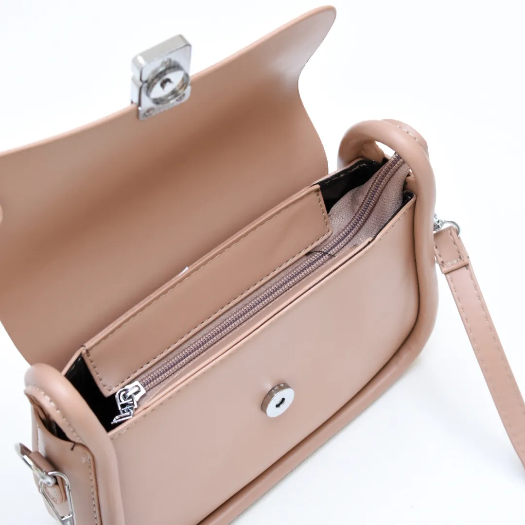 Modern Elegance Crossbody Bag Beige