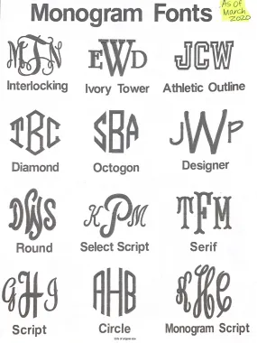 Monogram Add on