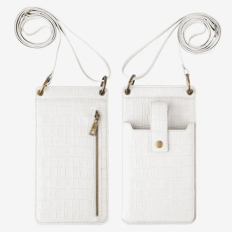 Multi-Slot Elegant Crossbody Phone Bag With Mirror