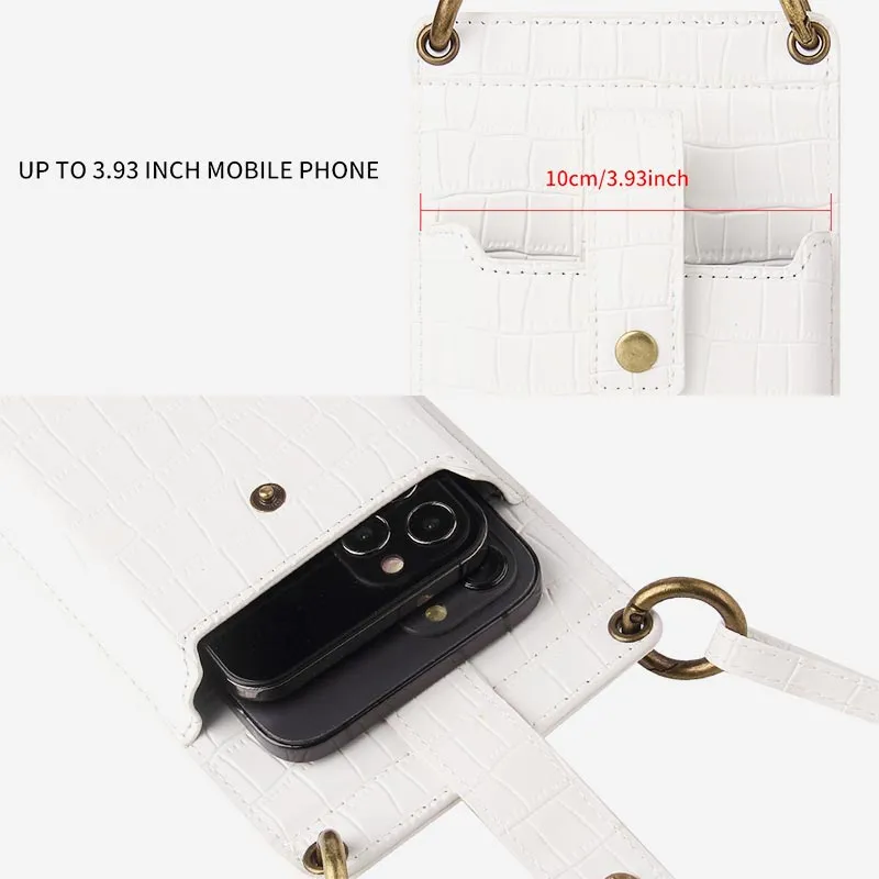Multi-Slot Elegant Crossbody Phone Bag With Mirror