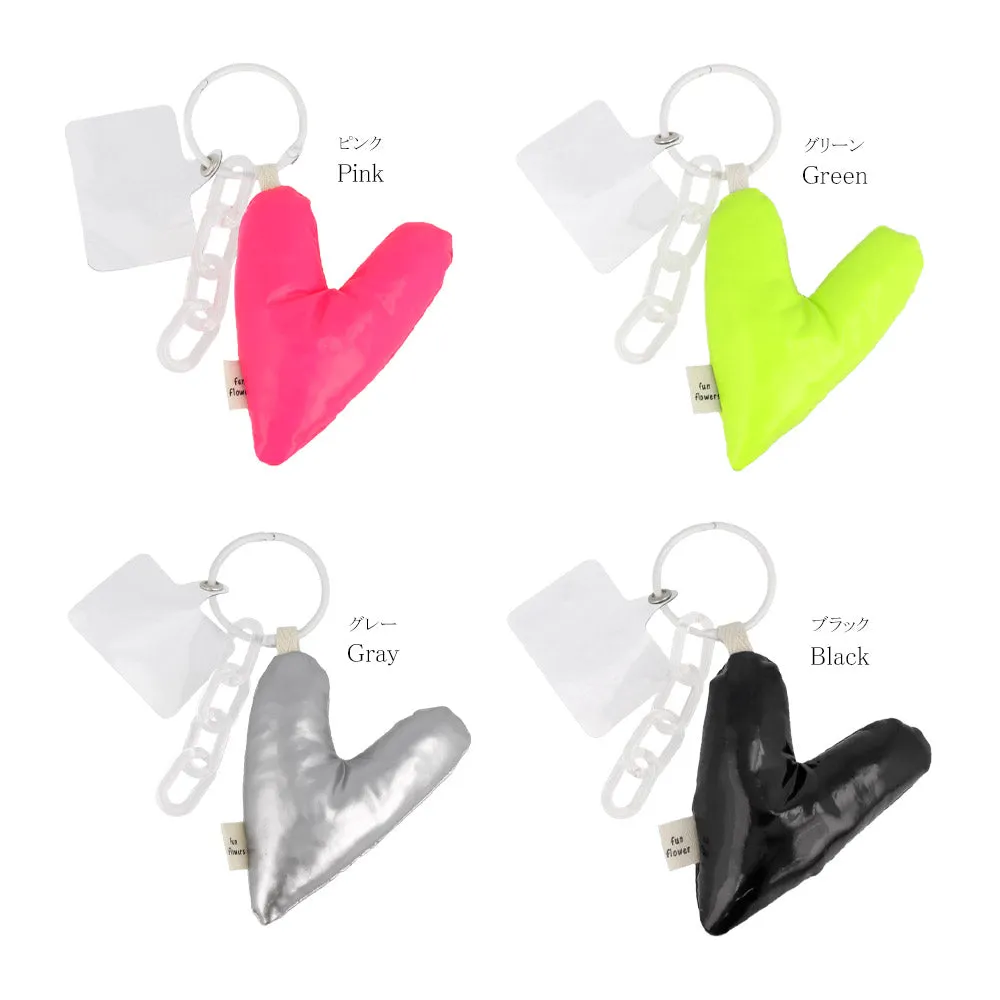 Puffed Heart Keychain