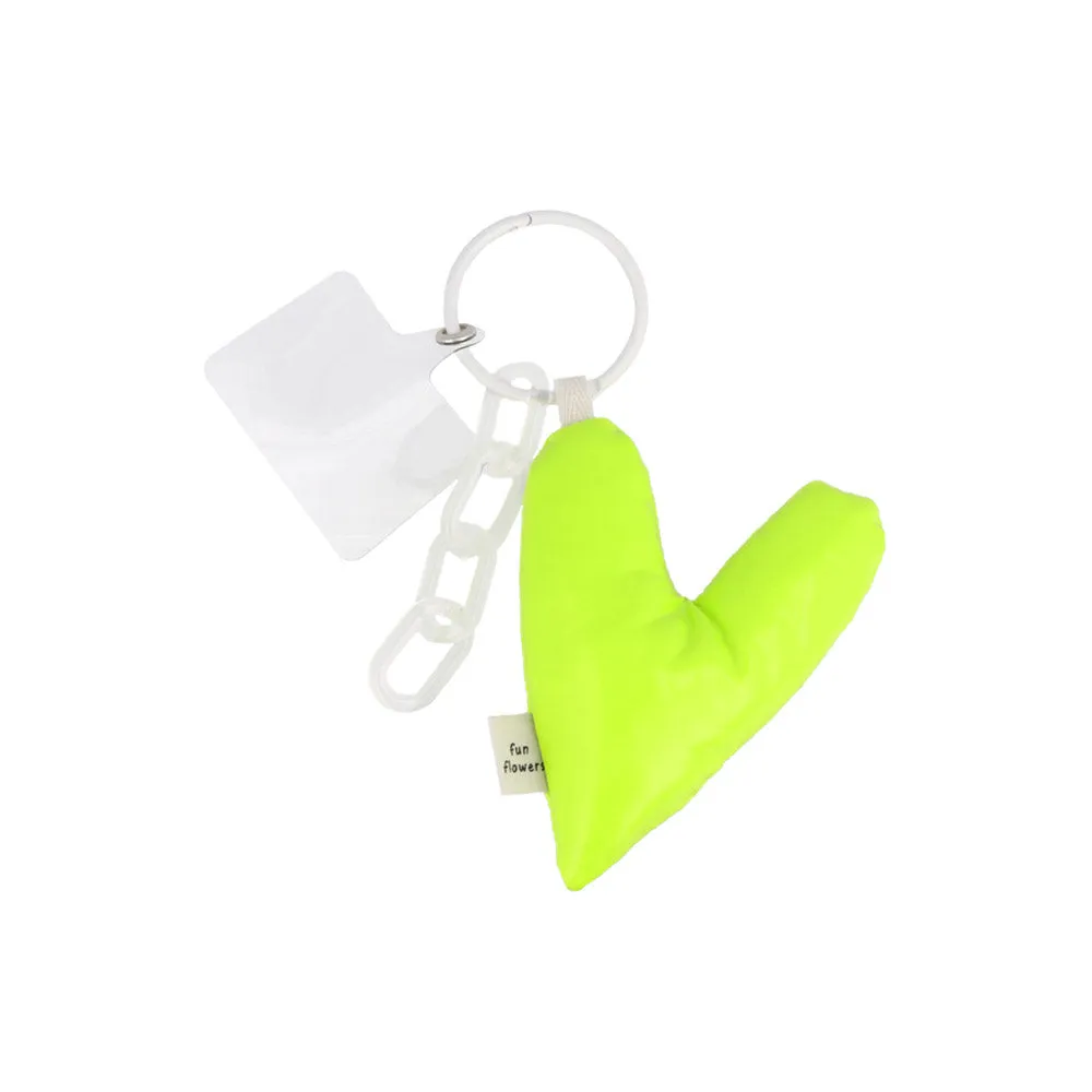 Puffed Heart Keychain