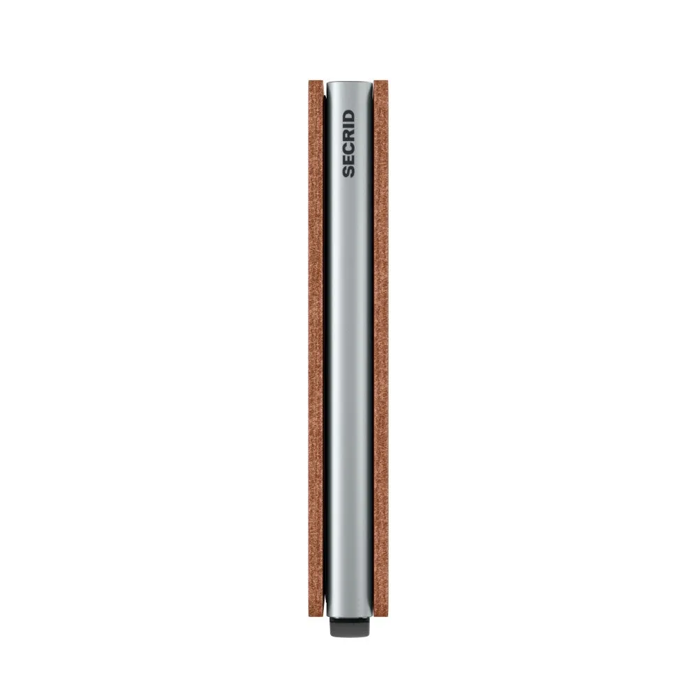 Slimwallet Vintage - Cognac-Silver