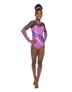 Streaks LS Sweetheart Leotard