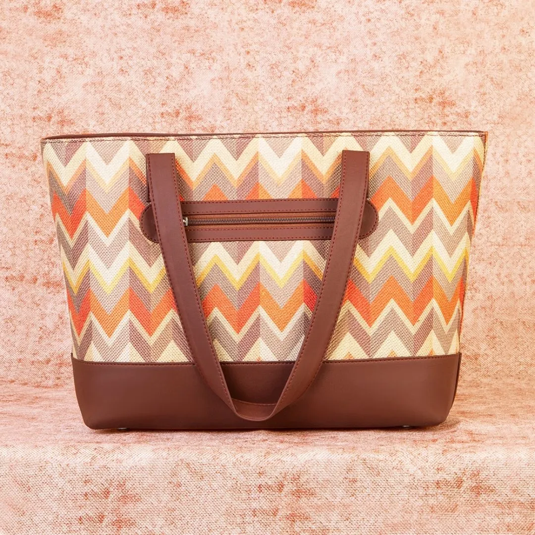 Tidal Wave Shoulder Tote Bag