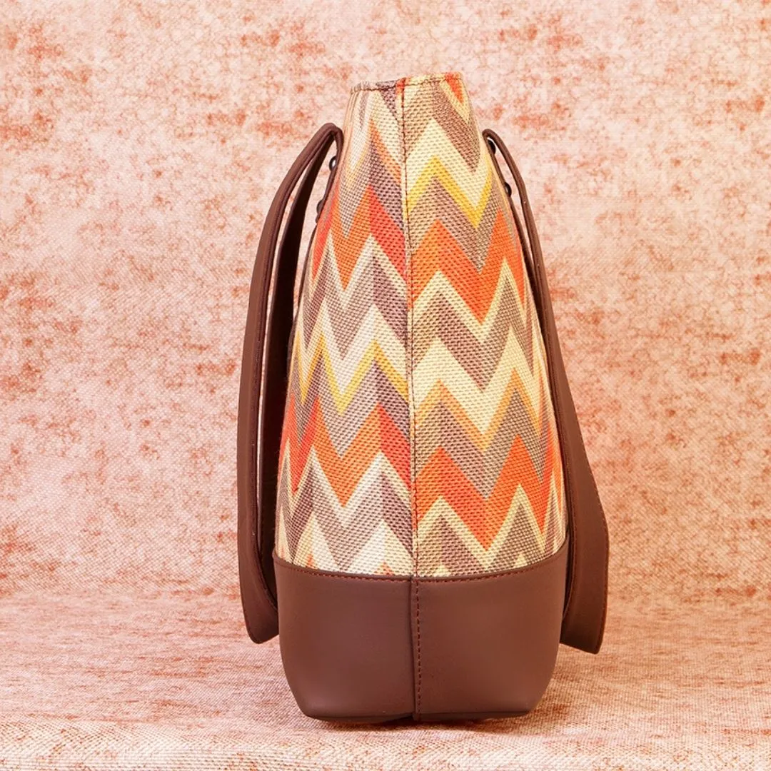 Tidal Wave Shoulder Tote Bag