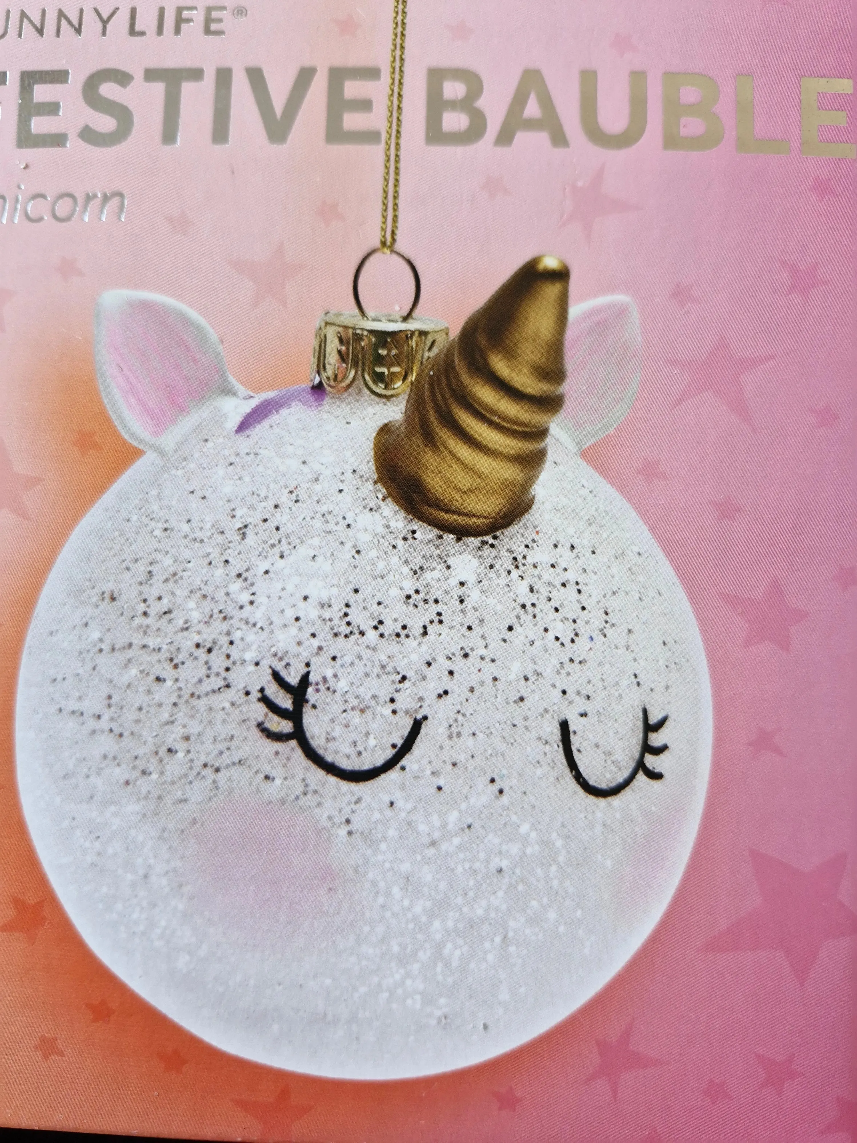 Unicorn Festive Bauble - SUNNYLIFE