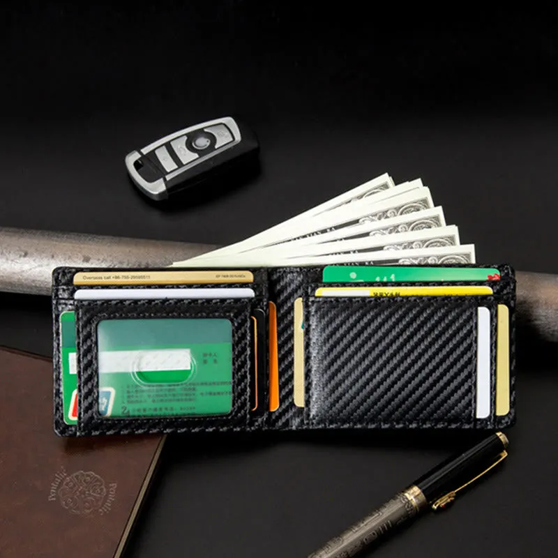 Wallet For Men Genuine Leather Airtag Locator Tracker RFID Anti-theft Wallet