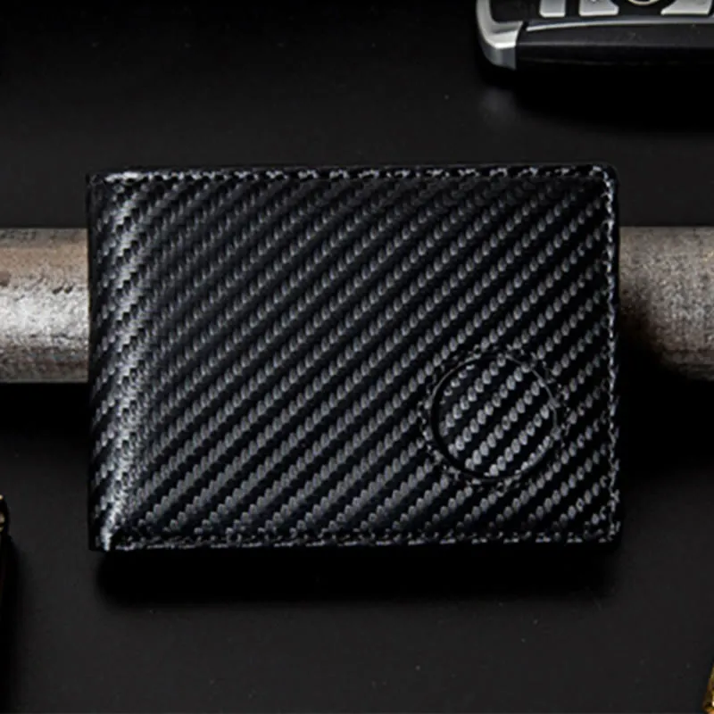 Wallet For Men Genuine Leather Airtag Locator Tracker RFID Anti-theft Wallet
